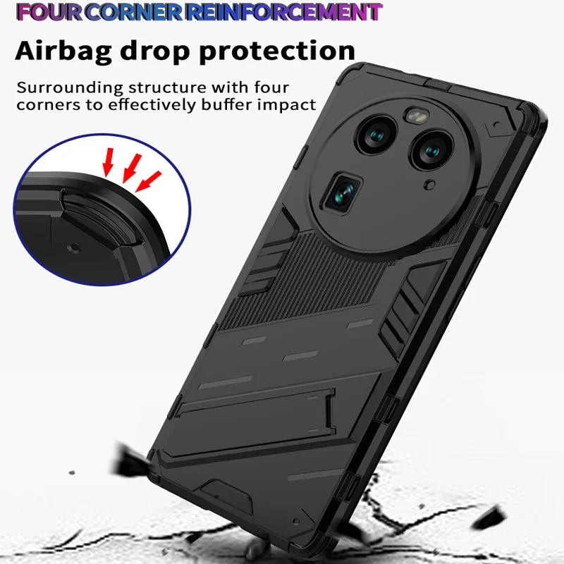 حافظة مدرعة مضادة للصدمات Ypm5 لهاتف OPPO Find X6 Pro X 6 X6Pro حامل ممتص الصدمات واقي خلفي لهاتف Realme C51 C53 C55