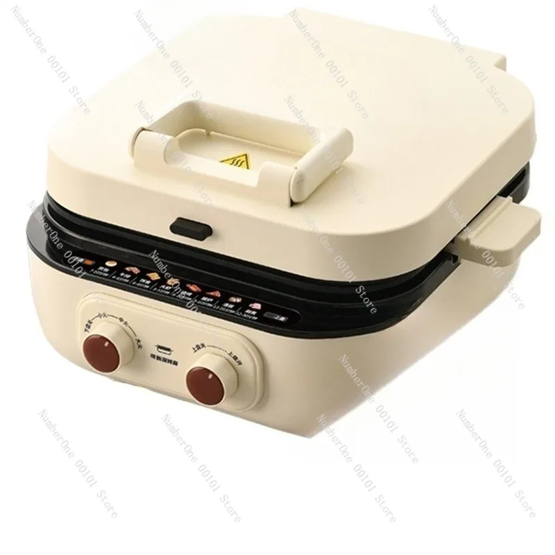 Electric Pancake Griddle, 0-fluorine Titanium Ceramic, Detachable Upper and Lower Plates, Washable, Multi-functional Grilling