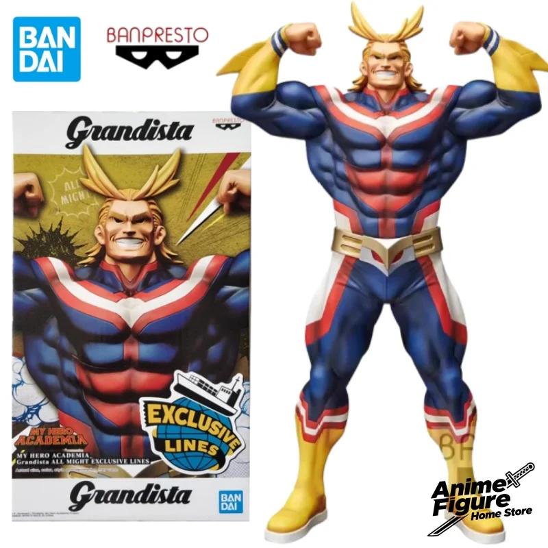 

100% оригинал в наличии Bandai BANPRESTO Grandista My Hero Academia ALL MIGHT Аниме Персонаж Игрушка Модель Украшения Коллекция Подарки