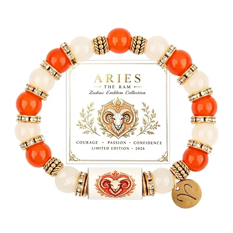 Birthday Gifts for Women Teen Girls Zodiac Signs Spirit Inspirational Natural Stone Beaded Stretch Memorial Healing Bracelets
