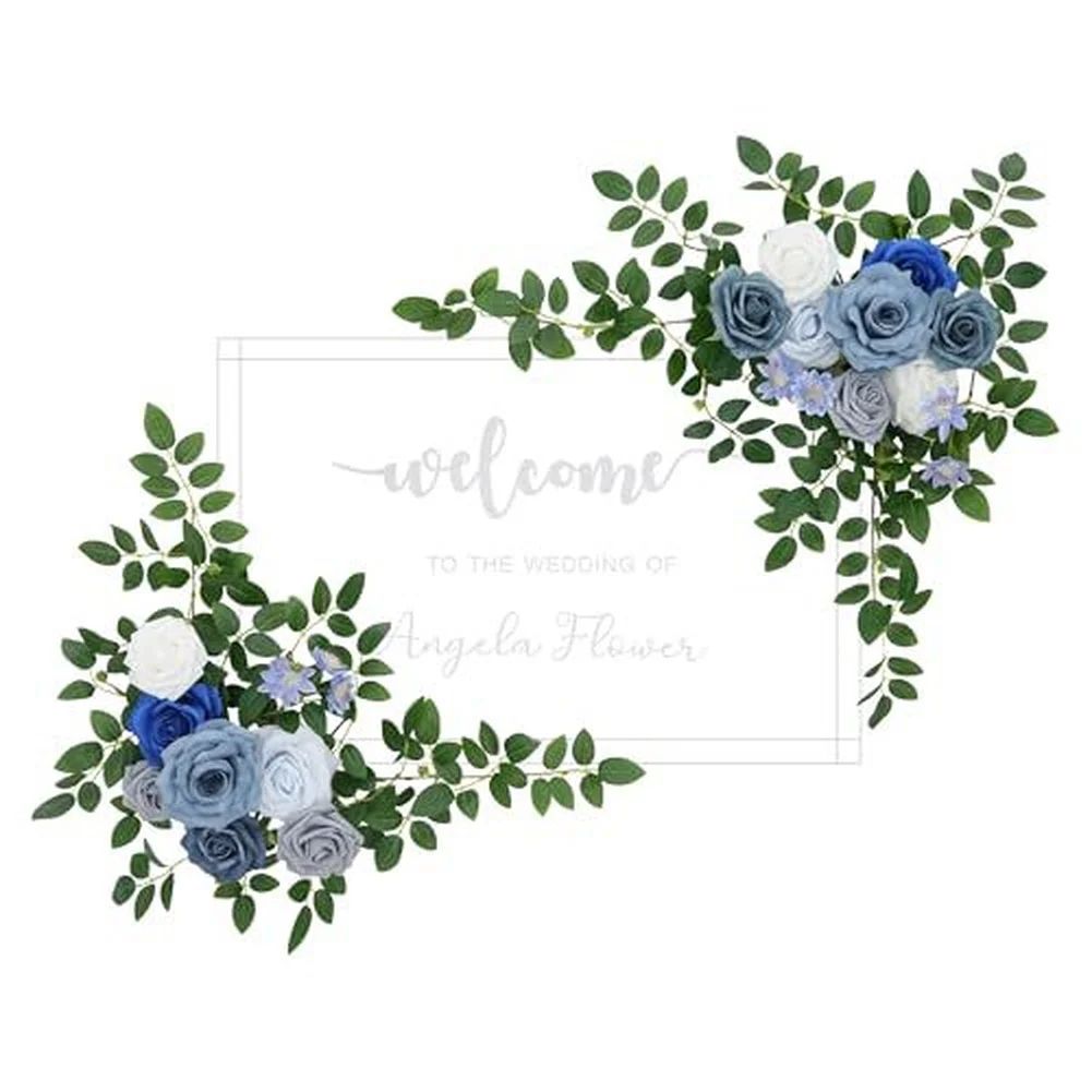 Artificial Silk Flower Structure For Wedding Ceremony Outdoor Decor Bridal Party Floral Arrangement Home Garden Decoration