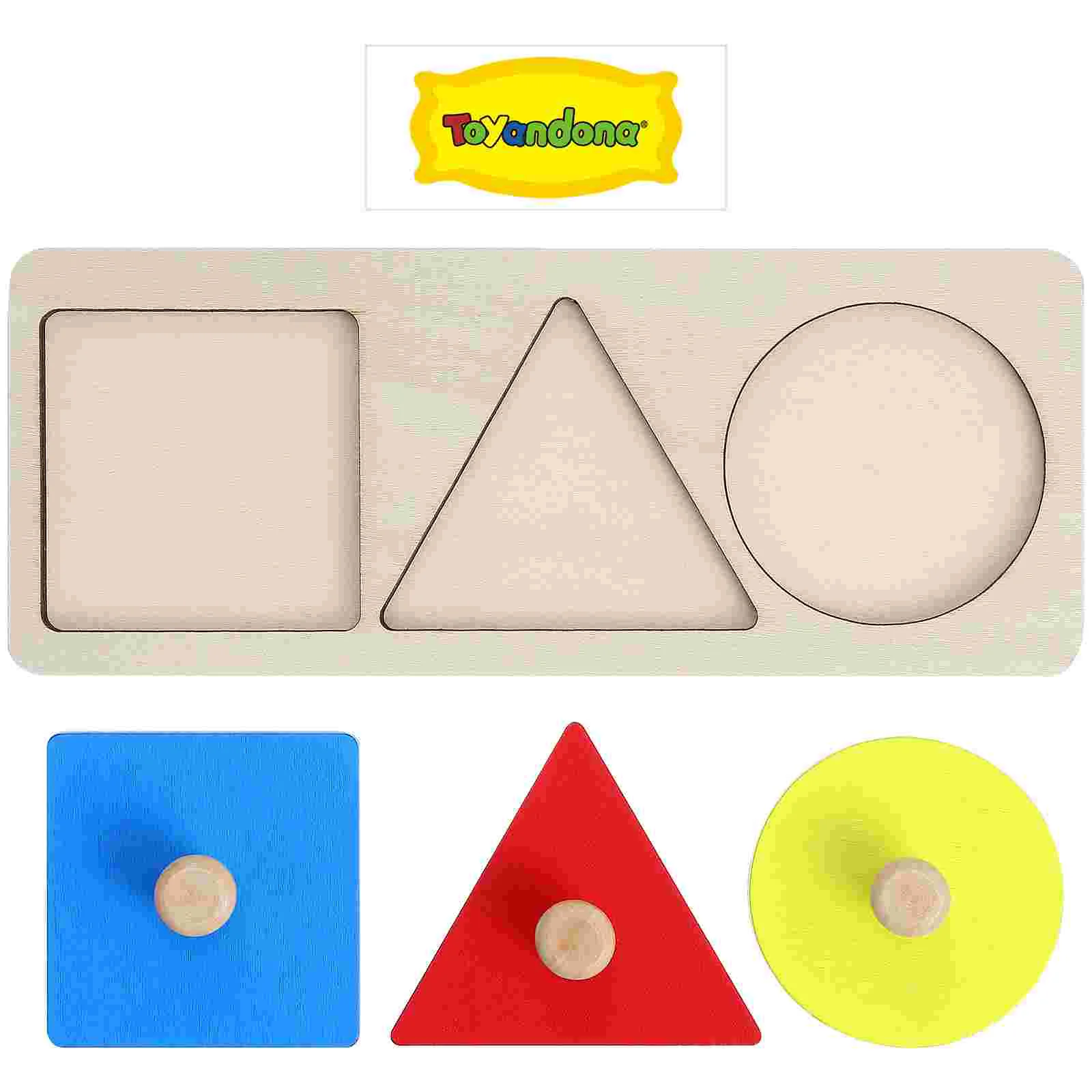 Geometrisches Panel-Sensorikspielzeug für Kleinkinder, Farben und Formerkennung, Geometrie, Mathe-Puzzle, Spielzeug für Kinder aus Holz