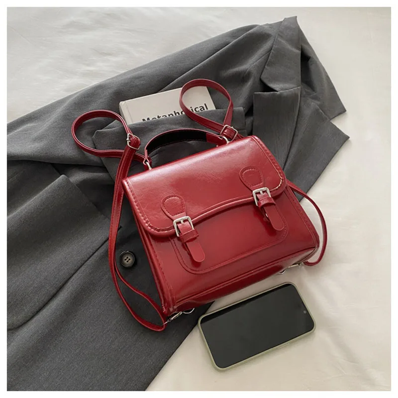 2025 новая женская водонепроницаемая сумка из искусственной кожи, модная, в студенческом стиле, для путешествий, небольшая портативная сумка на плечо, рюкзак