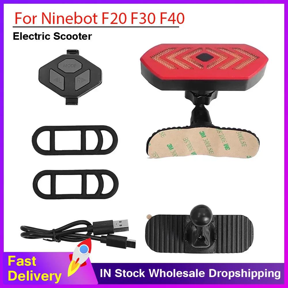 Turn Signal Lamp E-Scooter Multi-angle Turn Signal Light Rotation for Ninebot F20 F30 F40 Max G30 G30D G2 G65 Electric Scooter