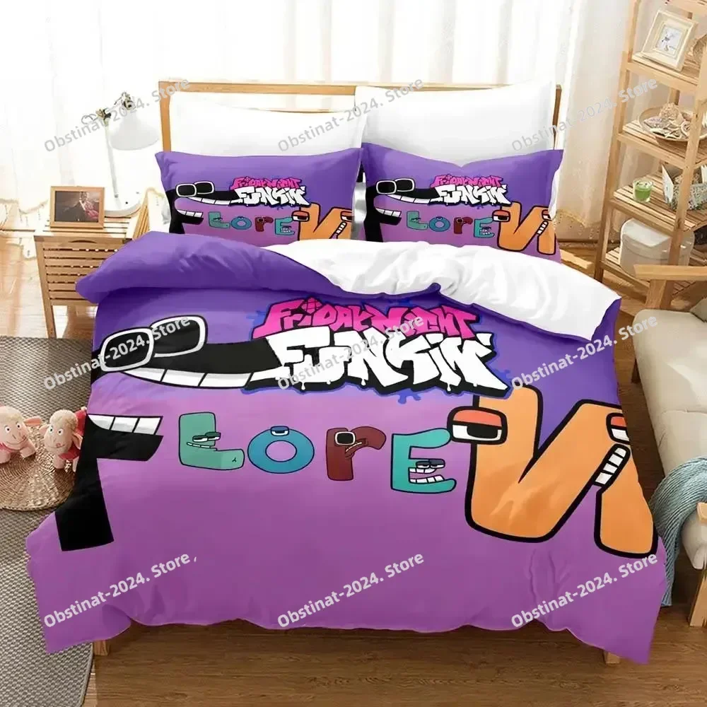 

Anime Boys Bedroom Bedding Set Single Twin Full Queen King Size Duvet Cover Alphabet 2024 Duvet Cover Bed Set Quilt Cover Pillow