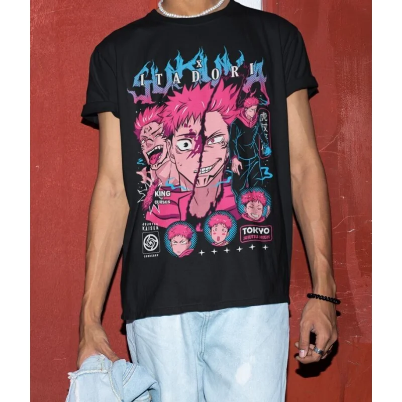 Yuji Kojo T-shi RT Aoi Jujutsu Line Gojo Horror Anime Gift Shirt alle maten