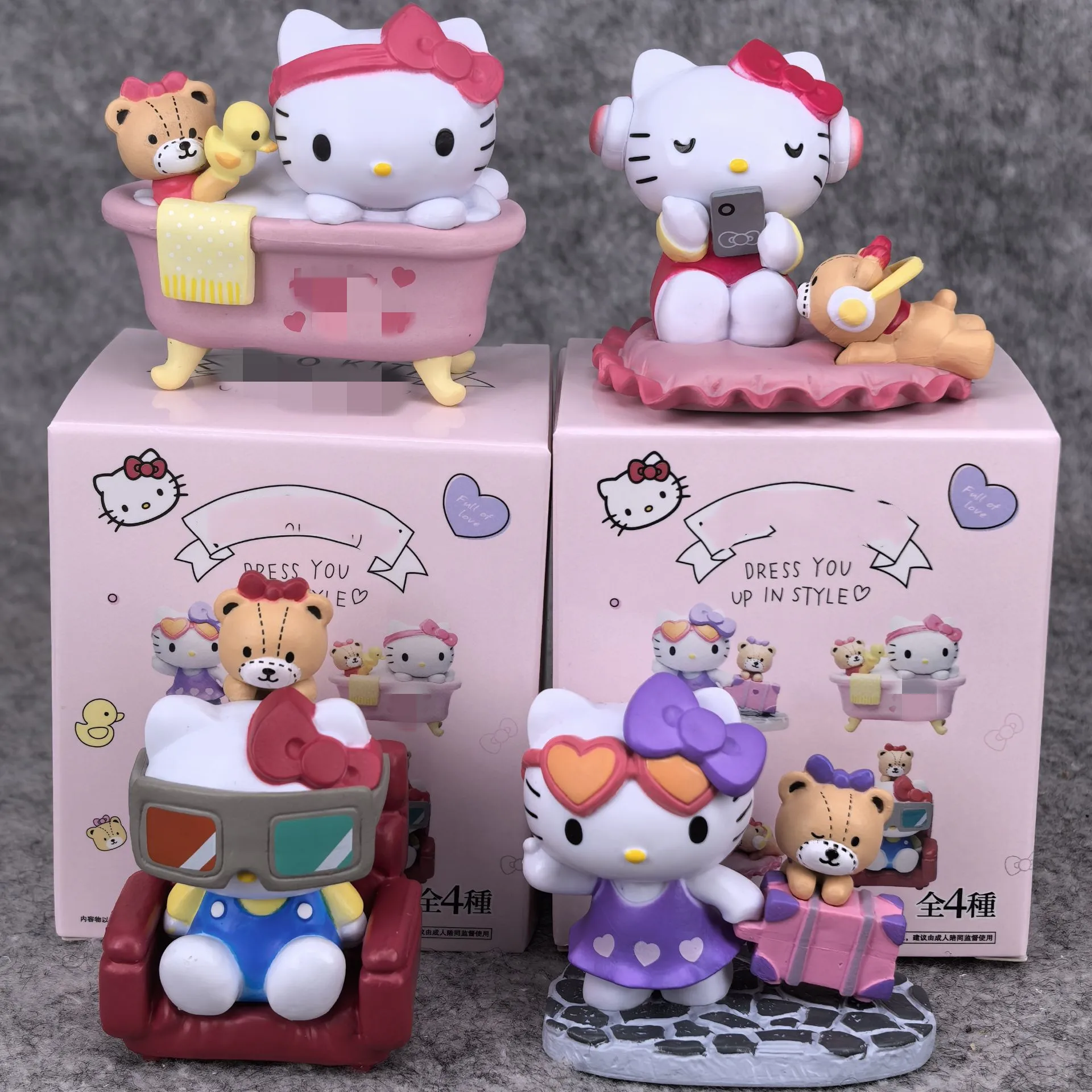 

Очаровательное платье Hello Kitty You Up in Style, загадочная слепая коробка, подарки, игрушечная модель, аниме-фигурка, коллекционные украшения