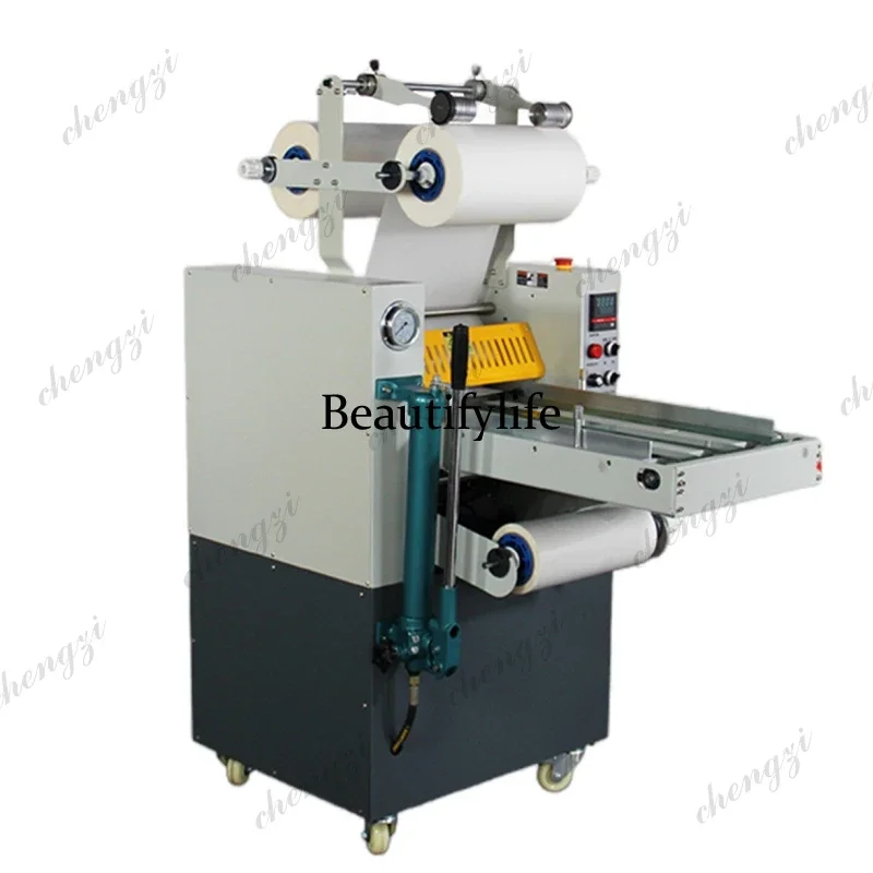 81 Upgrade Heavy-duty Hydraulic Laminating Machine 400FY Automatic Laminating Machine Album Cover Self-adhesive Laminating Machi