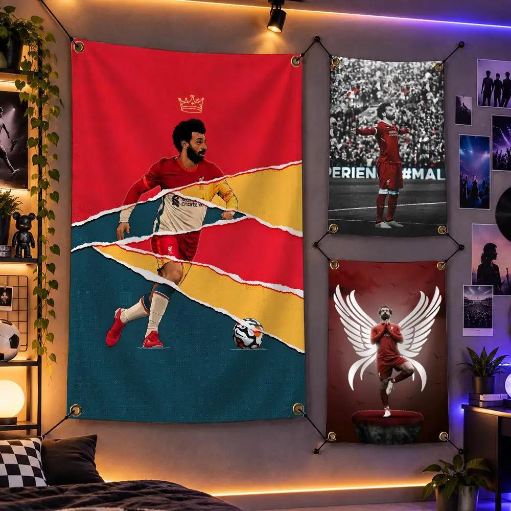 Football Mohamed Salah Egypt Star Flags Personalized Flag Room Dorm Camping Picnic Garage Bar Indoor Outdoor Wall Decor