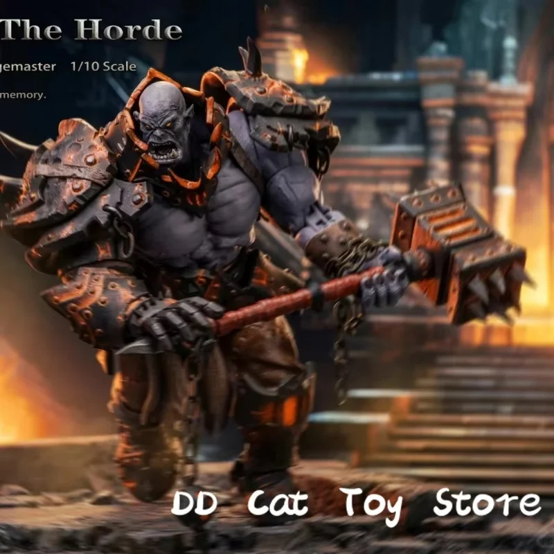 

In Stock 1/10 Guardian Of The Horde Mithril Action No.05 Magma Forgemaster 7inch Action Figure Grey Knight Soldier Model Toys