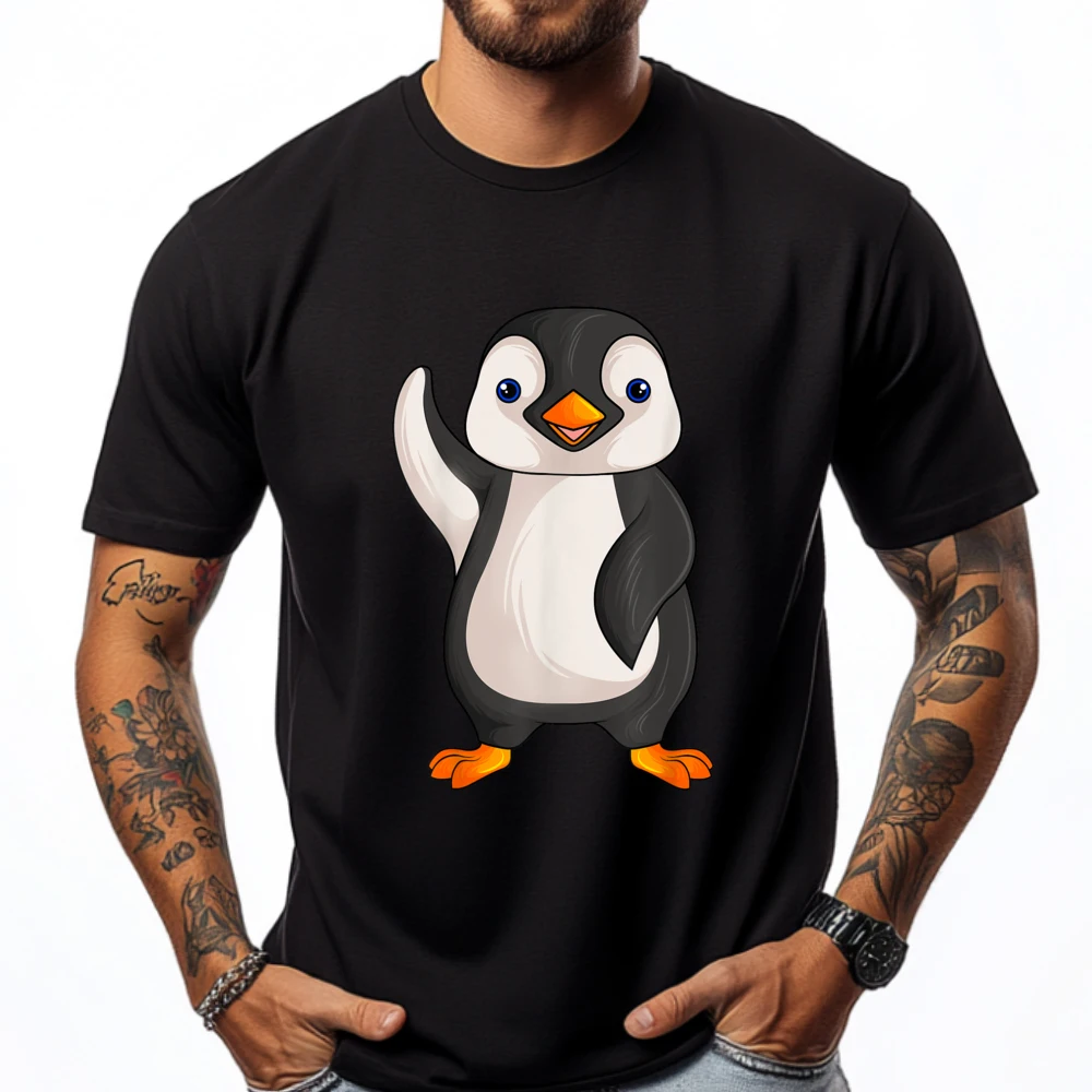 

Penguin Loves Oversized T Shirt New In Tops & Tees Thanksgiving Wholesale Tshirts 100 Pcs New Year Normal
