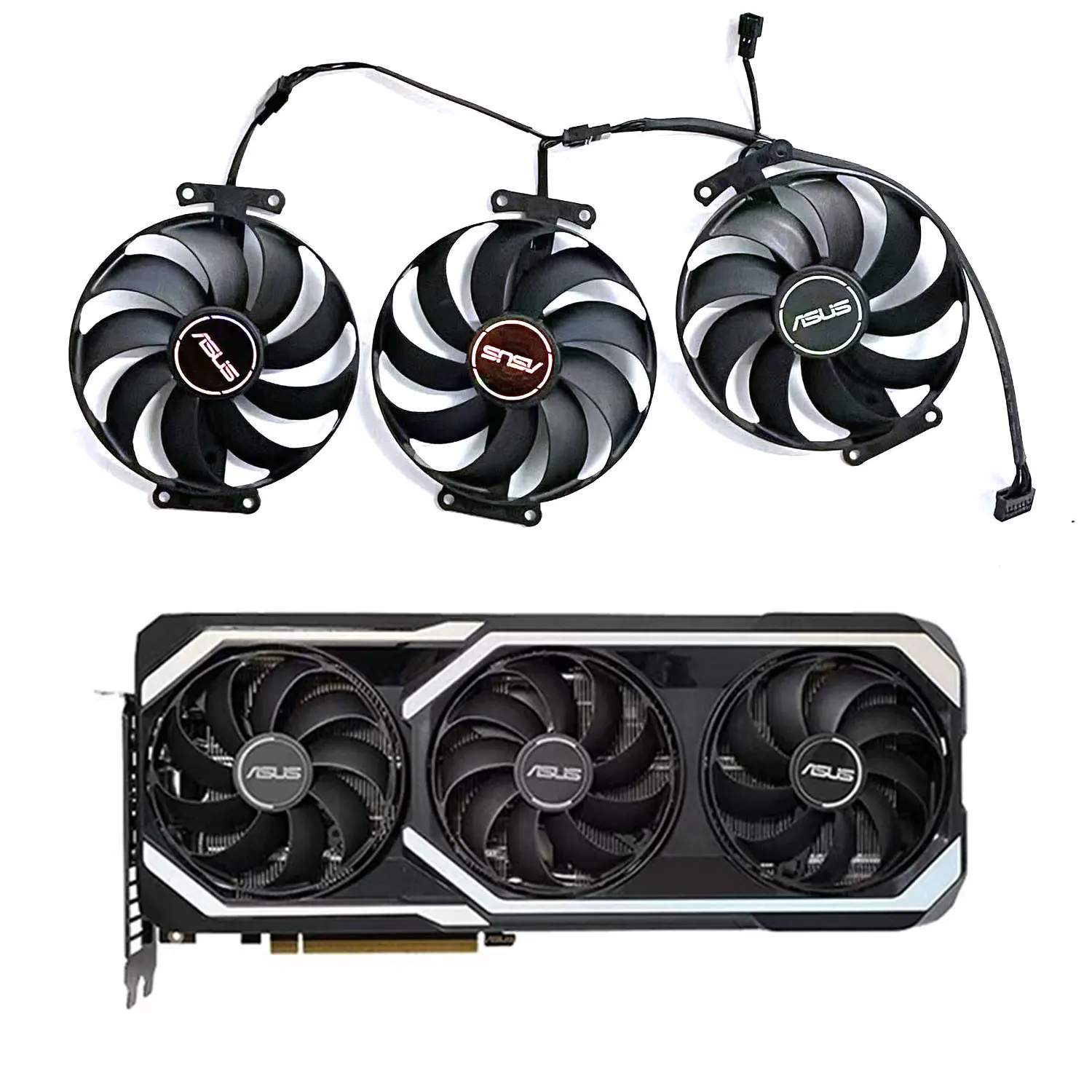 Brand new 7PIN CF9010U12D CF1010U12S RTX3070 GPU fan for ASUS GeForce RTX 3080 3070 3060 Ti MEGALODON GAMING graphics card