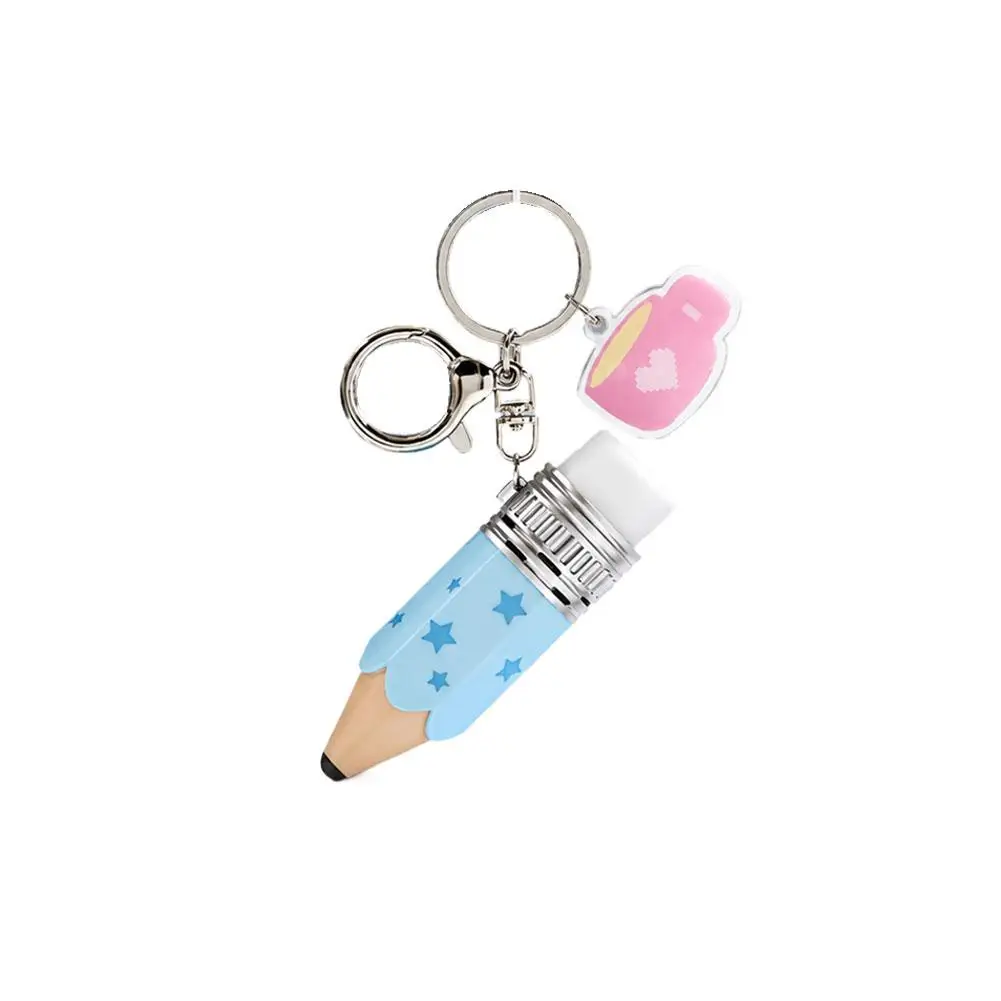 Niedlicher Click-Fidget-Schlüsselanhänger, Bleistift-Fidget-Spielzeug zur Stress- und Angstlinderung mit befriedigenden Klickgeräuschen im Tastaturstil, Geschenk für Erwachsene – Detail 1