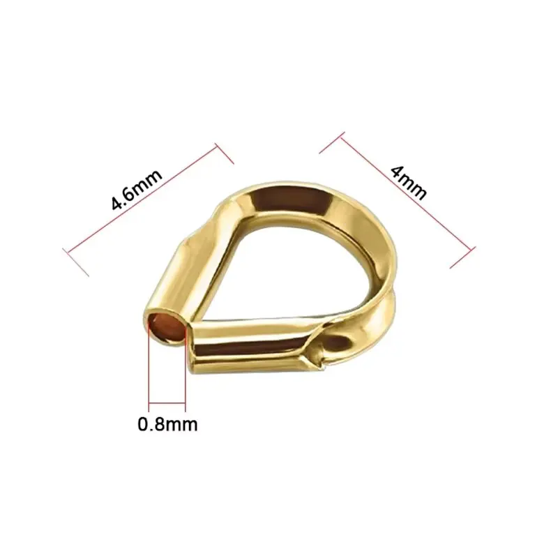 14K Gold Filled Kabel-Drahtschützer für Schmuckherstellung, handgemachtes DIY-Zubehör, Goldschmuckkomponenten – Detail 11