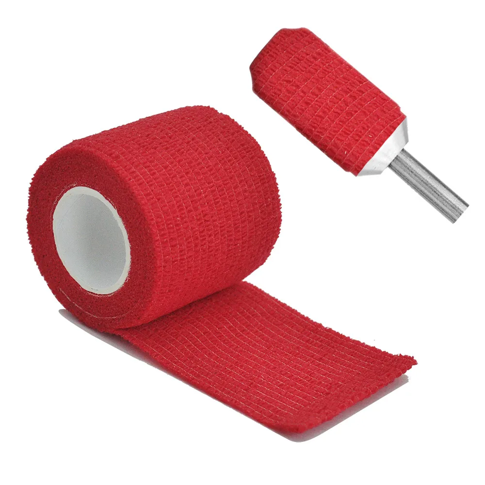 6pcs/12pcs/24pcs 5cm * 4.5m red medical gauze sports bandage self-adhesive breathable elastic bandage for fixing fingers, wrists