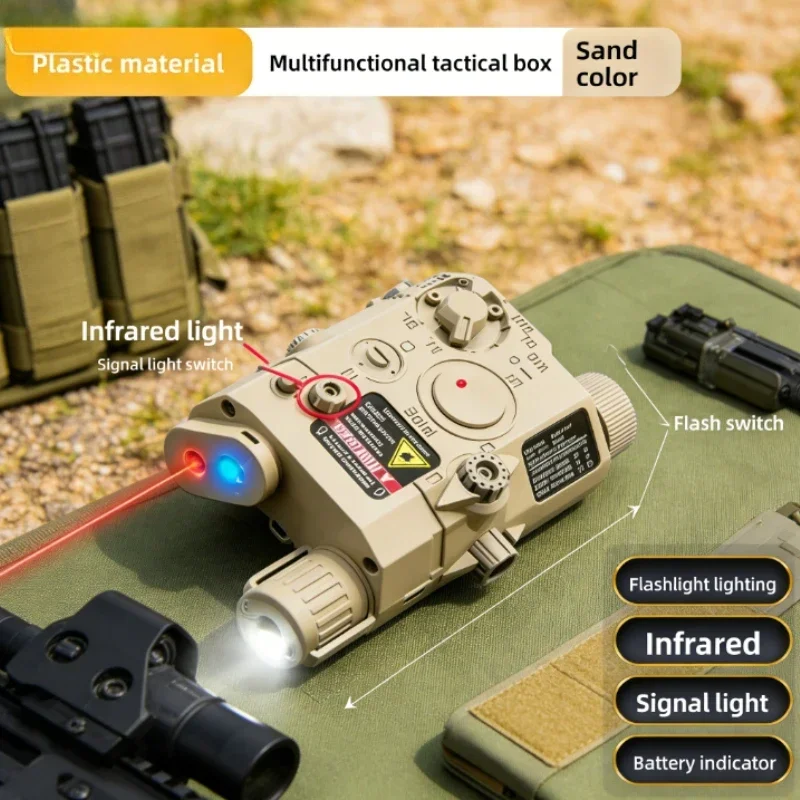 PEQ15 Multi-Functional Laser Box Flashlight 20mm Rail Tactical Gear for Toy Airsoft Guns Hunting CS Field Game