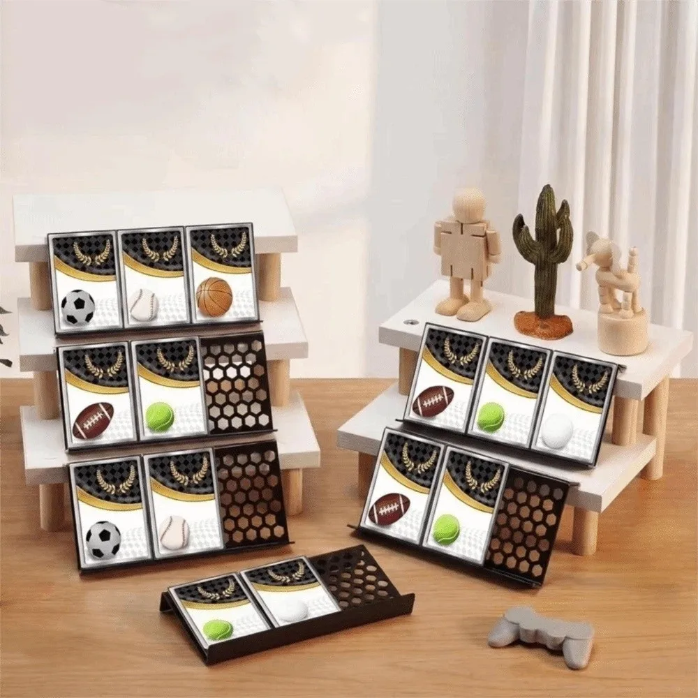 New Acrylic Trading Card Risers Black Hollow Trading Card Display Riser Sports Cards Organizer Holder Den Shelf Shop