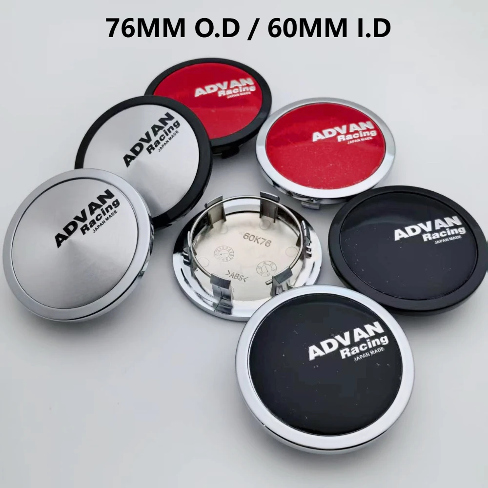 4 шт., 76 мм (I.D 60 мм), центральные колпаки колес автомобиля, эмблема с логотипом Advan Racing, аксессуары для Porsche, колпаки ступиц, крышка ступицы колес, замена 4 шт., 76 мм (I.D 60 мм), центральные колпаки колес автомобиля, эмблема с логотипом Advan Racing, аксессуары для Porsche, колпаки ступиц, крышка ступицы колес, замена