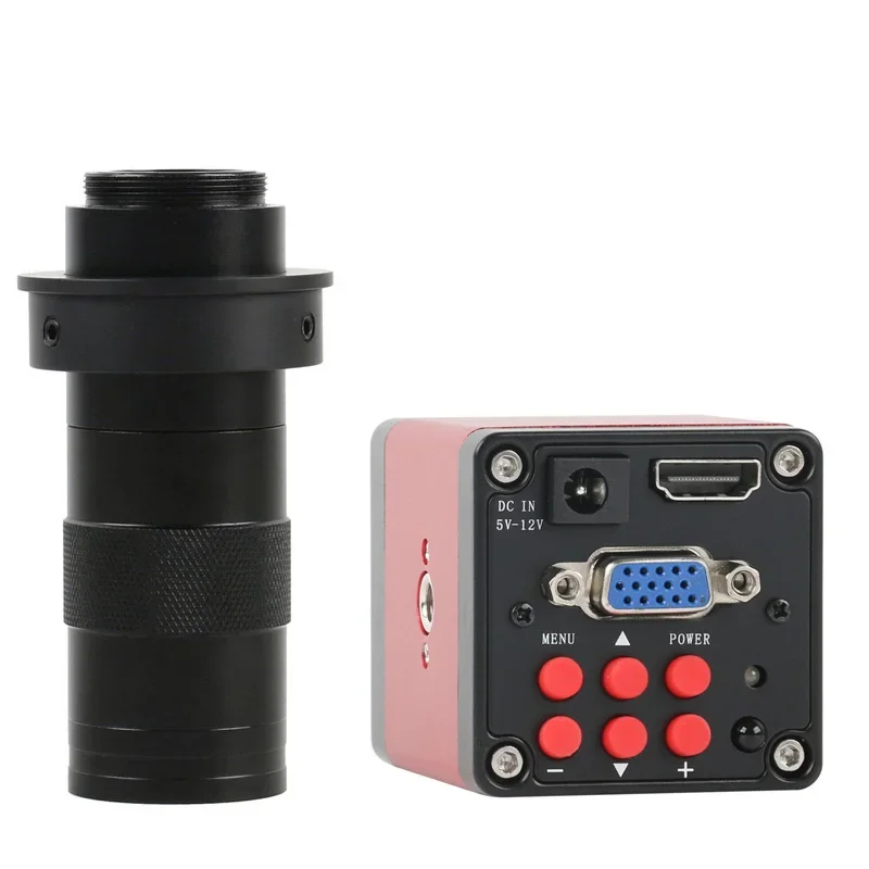 

HD 1080P HDMI/VGA цифровая камера для микроскопа 130-кратный зум объектив с креплением C промышленный ремонт телефона печатная плата паяльный видеореокадер