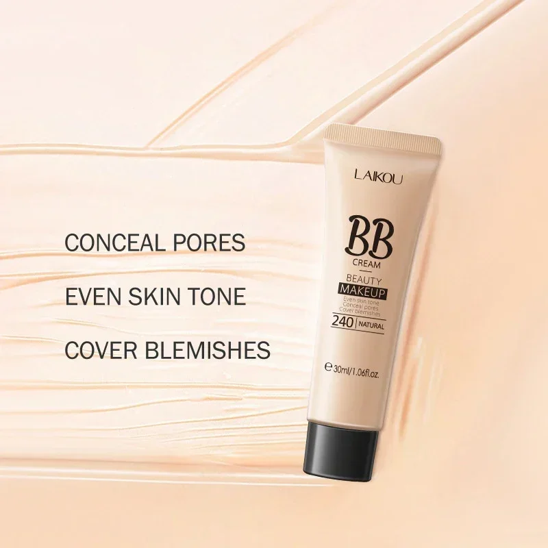 BB Cream Brighten Even Skin Tone Liquid Foundation Moisturizing Hydrating Concealer Cover Blemishes Concel Pores Makeup Base