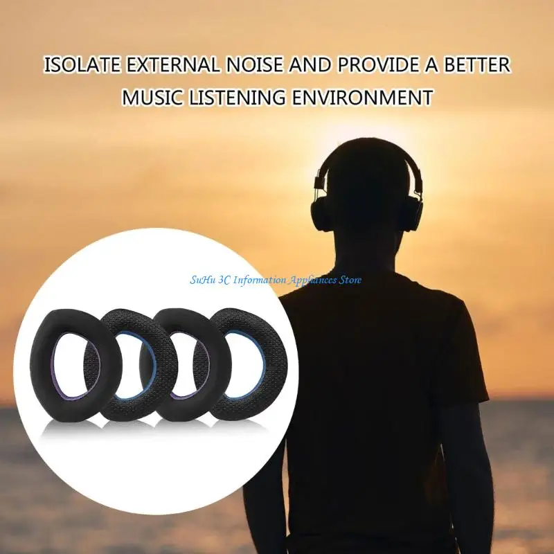  Leather Headphones Ear Pad for Hd700 Headsets Cushions Cover Earmuff