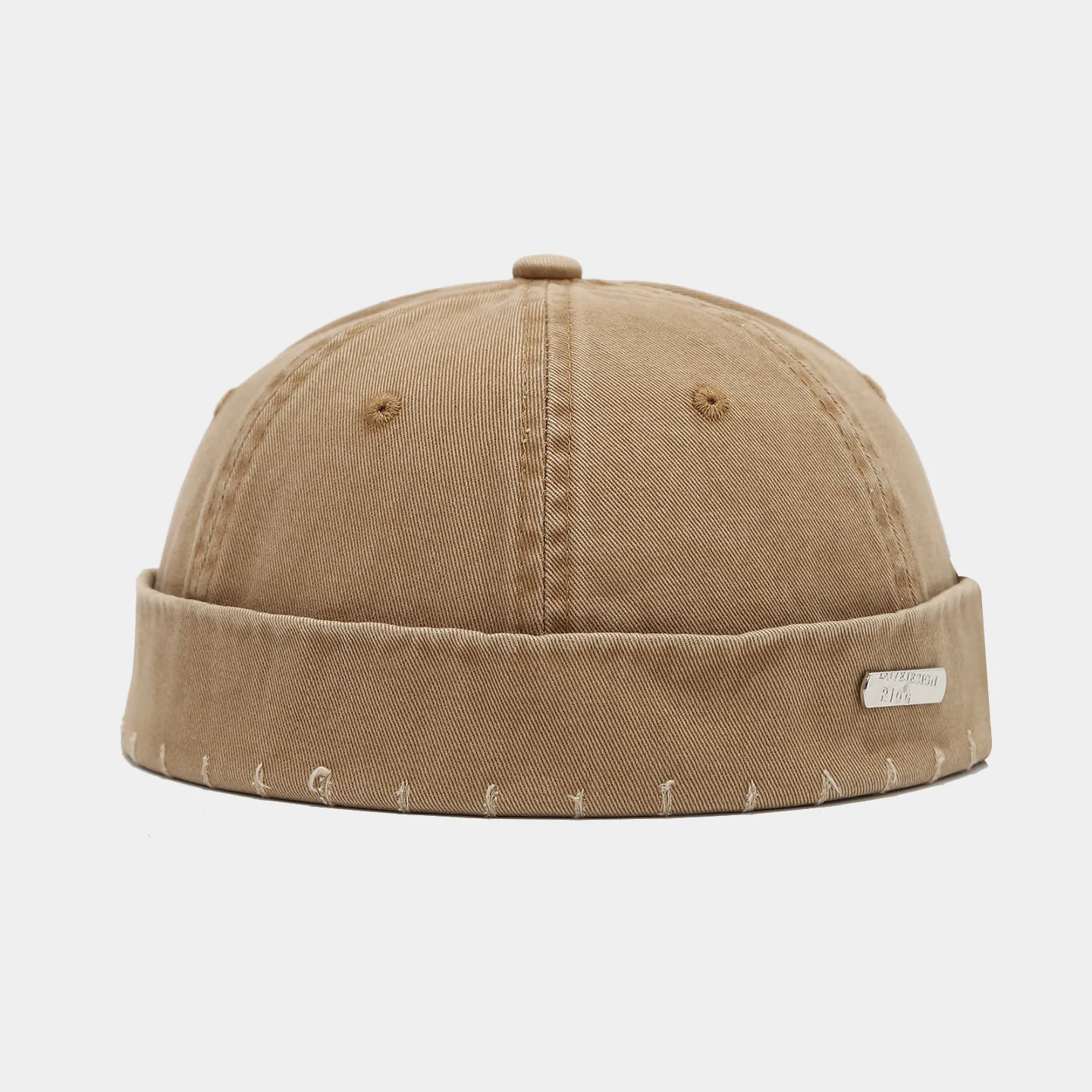 1PC Washed Color Docker Cap ohne Visier Broken Brimless Caps Solid Colors Hat Adjustable Cotton Hats Unisex Vintage Hip Hop – Detail 6