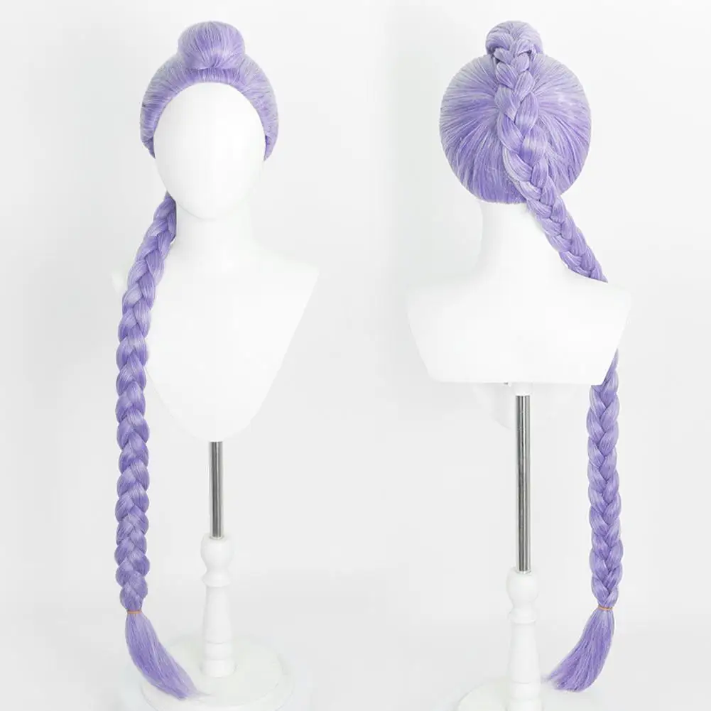 Filme kpop cosplay peruca rumi caçadores de demônios cor roxa cabelo longo resistente ao calor perucas sintéticas adereços de carnaval