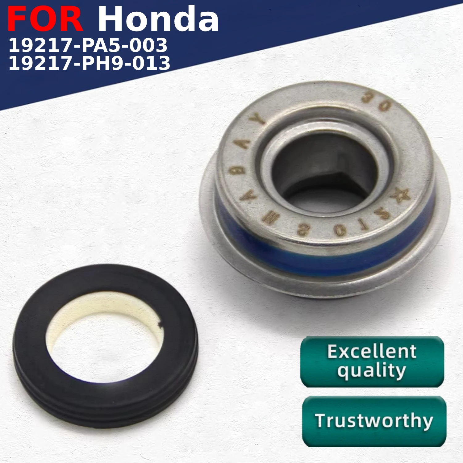 

For Honda NSR125 RK/RL/RM/RN FN RR/RS/RV/RY NSR150R NSR250 NX250 VT250 Spada/Castel 19217-PA5-003 19217-PH9-013 Water Pump Seals