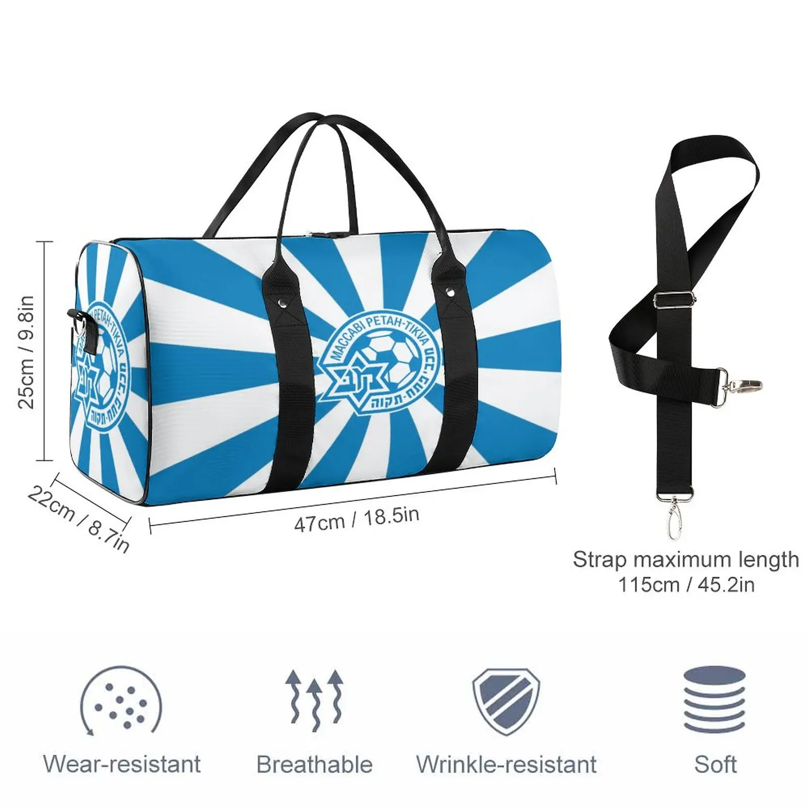 Maccabi Petah Tikva FC Outdoor travel handbag laundry shopping bag cube household storage and packaging tools