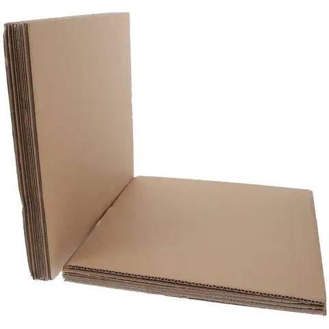 Bilashmart 12pcs 30x30cm Thick Paperboard Sheets for Packing Cardboard Diy Graffiti Paperboard Projects Corrugated Gifts Packaging