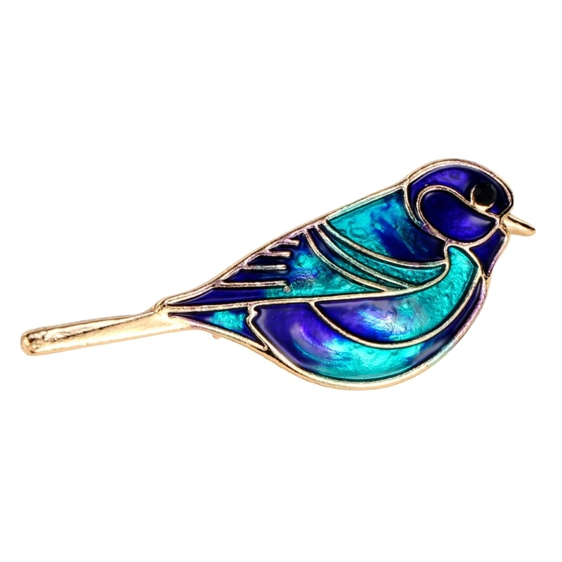 Stylish Bird Design Brooch For Various Occasions Lightweight Sturdy Zinc Alloy