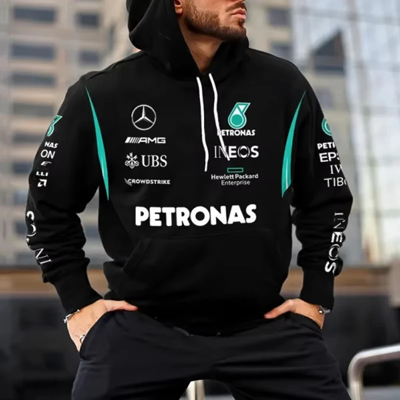 Autumn And Winter Men's And Women's Long Sleeved F1 Racing Outdoor Motorcycle Riding Clothes Hoodie Pullover 3D Fashion Top