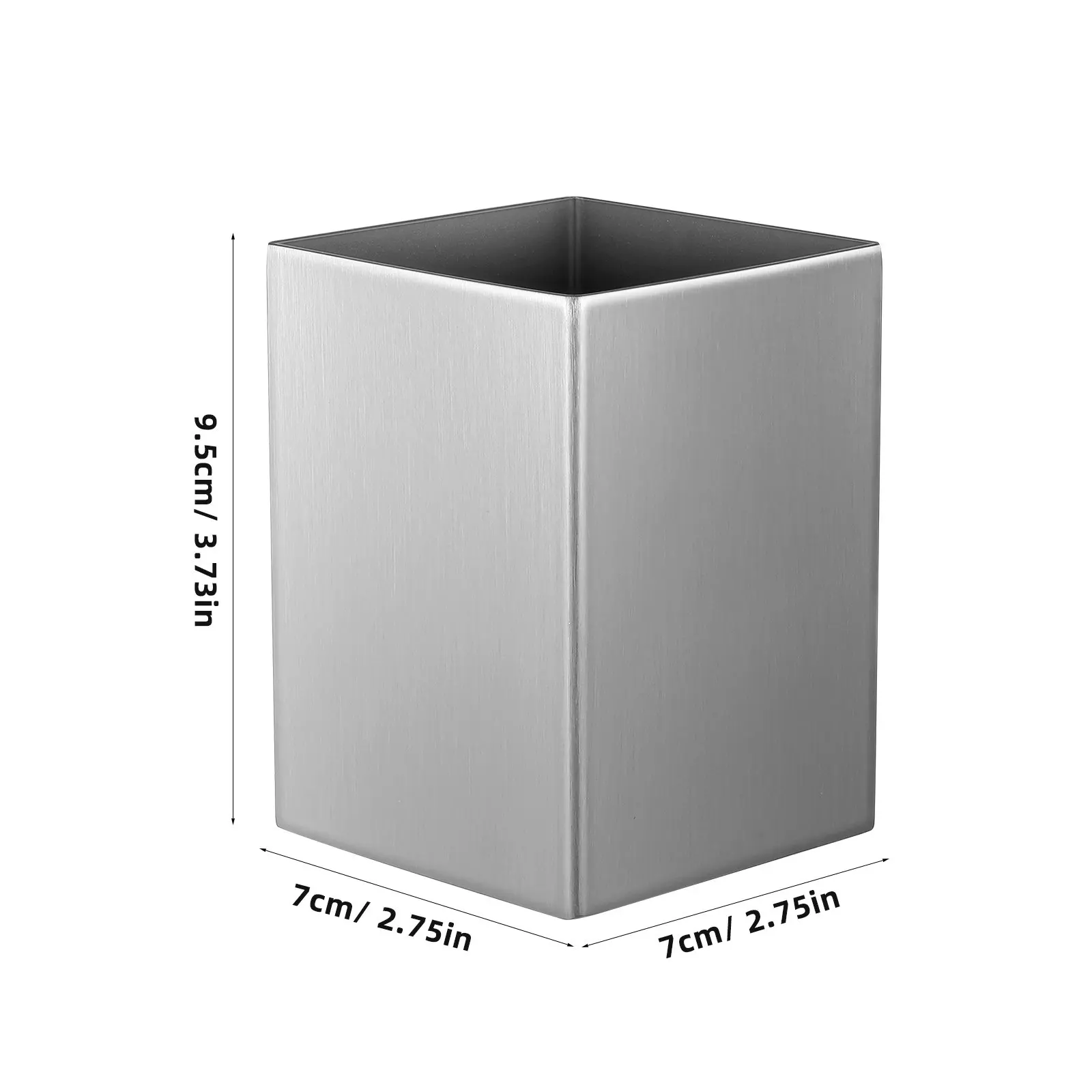 Multi Functional Stainless Steel Pen Holder Desktop Pencil Organizer Marker Storage Cup Brush Holder Desk Sundries Container