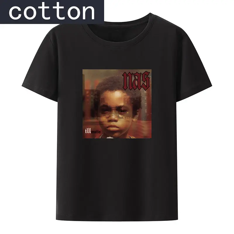 

Illmatic Album Cover HipHop Graphic T Shirts Comfortable Y2k Clothes Street Fashion Leisure Roupas Masculinas Tops O-neck Style