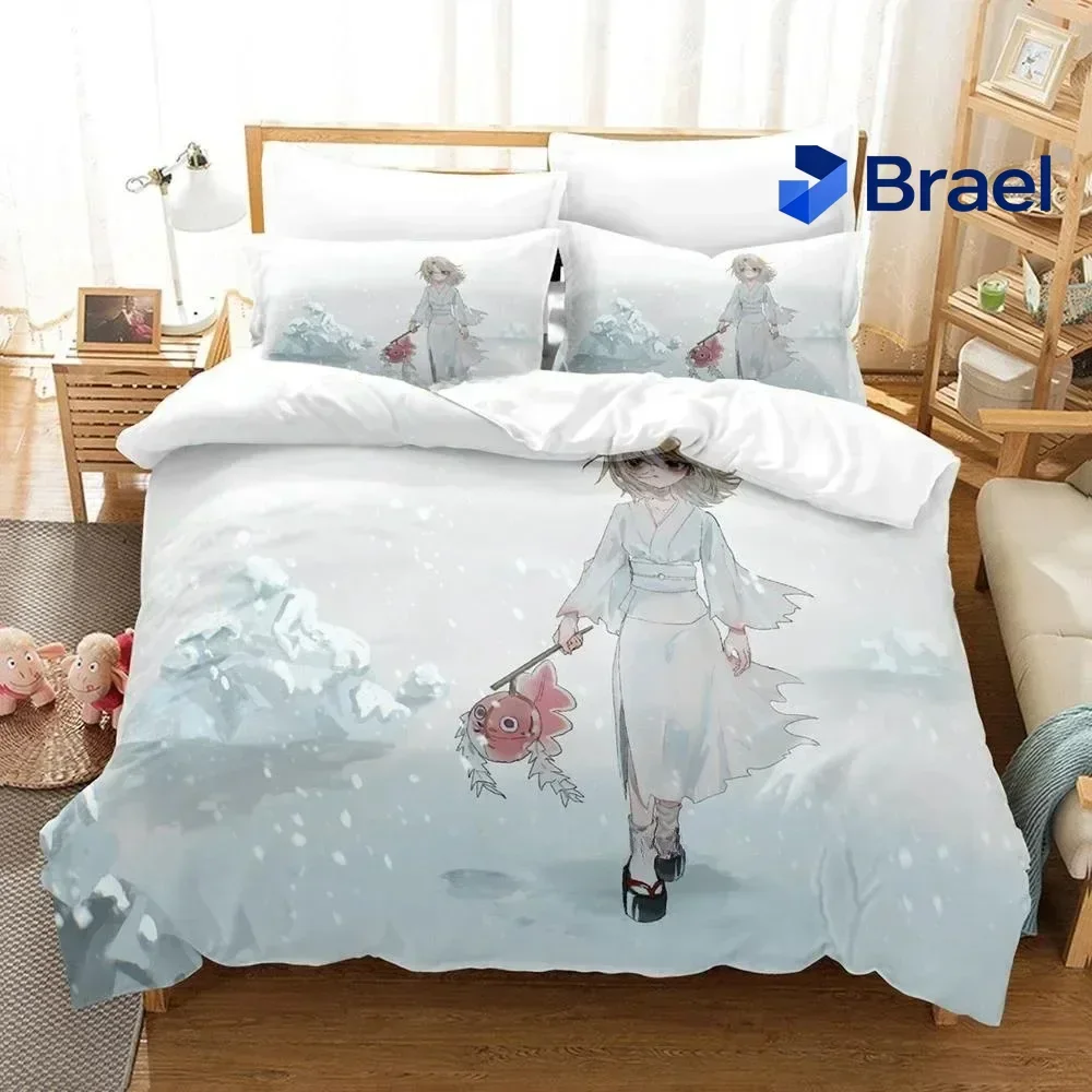 Exquisite Personality 3D Printing Shaman King Bedding Set Cartoon Anime Three-piece Set Adult Kid Bedroom Duvet Cover Sets Home