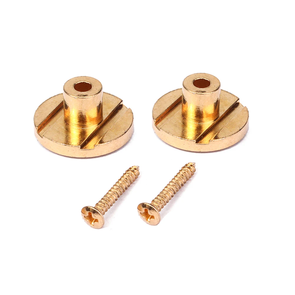 

2pcs String Retainer Bass Buckle Electric Guitar Accessories Parts Hardware Gold Strings Roller Tree Guide