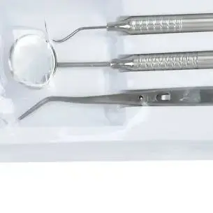 

Dental Instrument Kit with Mouth Mirror Tweezers Curved Probe Professional Tools for Teeth Care Oral Examination