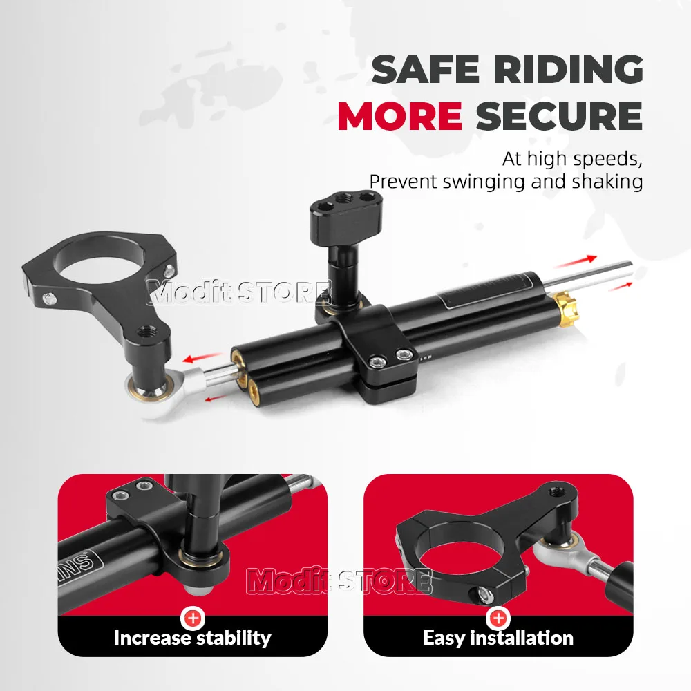 오토바이 CNC 스티어링 댐퍼 브래킷, Bonneville T100/T120용 - usage example