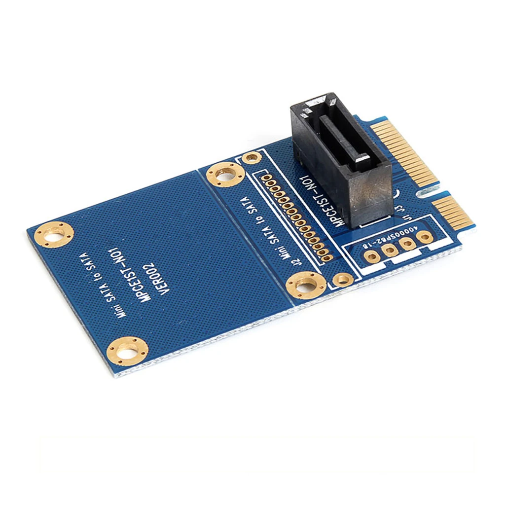 Msata SSD to SATA HDD Adapter Card Durable Converter Board 51x30x10mm Cable Converter for PC Card Adapter Slot