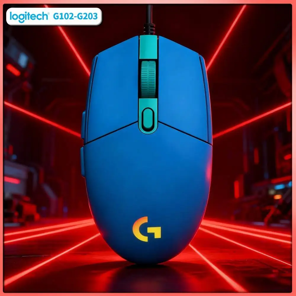 Logitech G102 Prodigy Mouse, 8000 DPI Precision, LIGHTSYNC RGB Sync, 20M Click Lifespan, Programmable for Gaming/Work