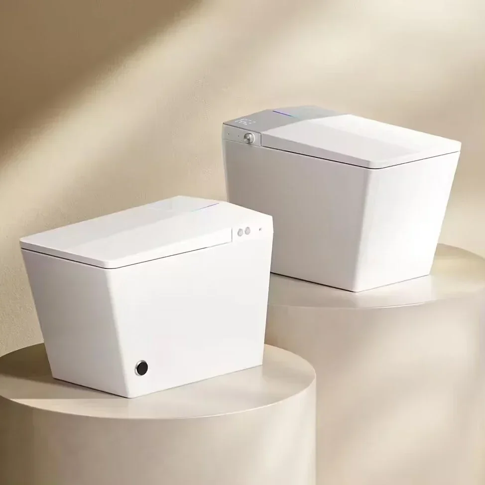 Square Shape New Design Intelligent WC Sanitary Ware Water Closet Bathroom Floor Mounted Automatic Ceramic Smart Toilet Commode