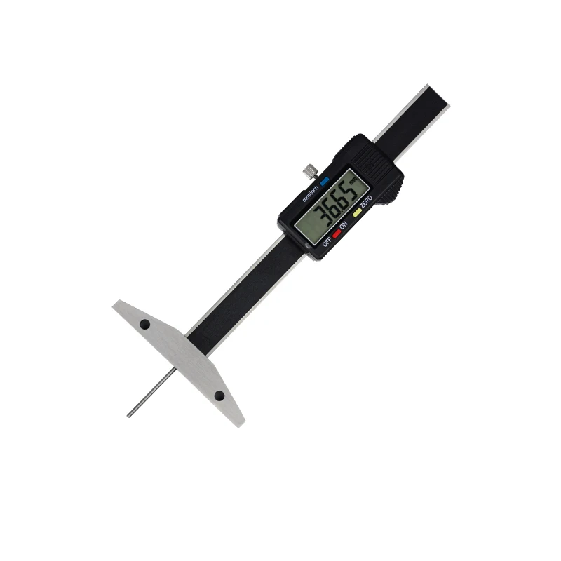 Digital depth Electronic thin rod depth ruler Round rod deep hole measuring ruler Small hole depth