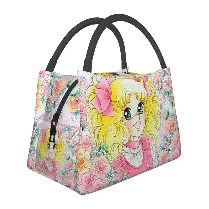 Przenośne pudełka na drugie śniadanie dla kobiet Japan Anime Manga Cooler Thermal Food Insulated Lunch Bag Travel Work Pinic Container