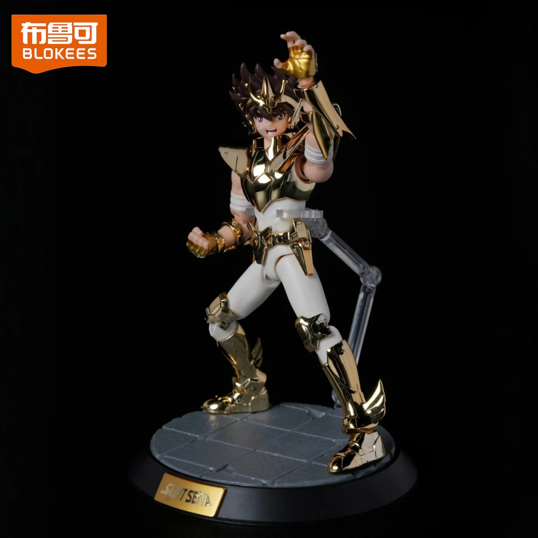 

Коллекционная аниме-фигурка Blokees Pegasus Seiya EX Champion Class, лимитированная серия к 40-летию, с подвижными элементами, подарок для взрослых