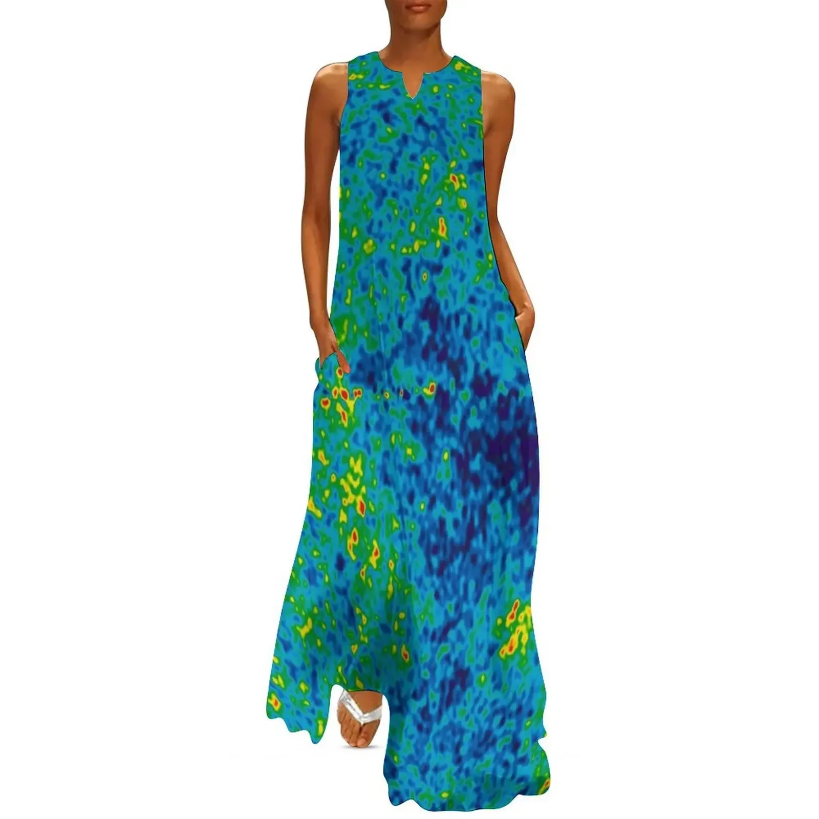

The Cosmic Microwave Background Long Dress Clothing Women's evening dress women's elegant loose dresses Dress