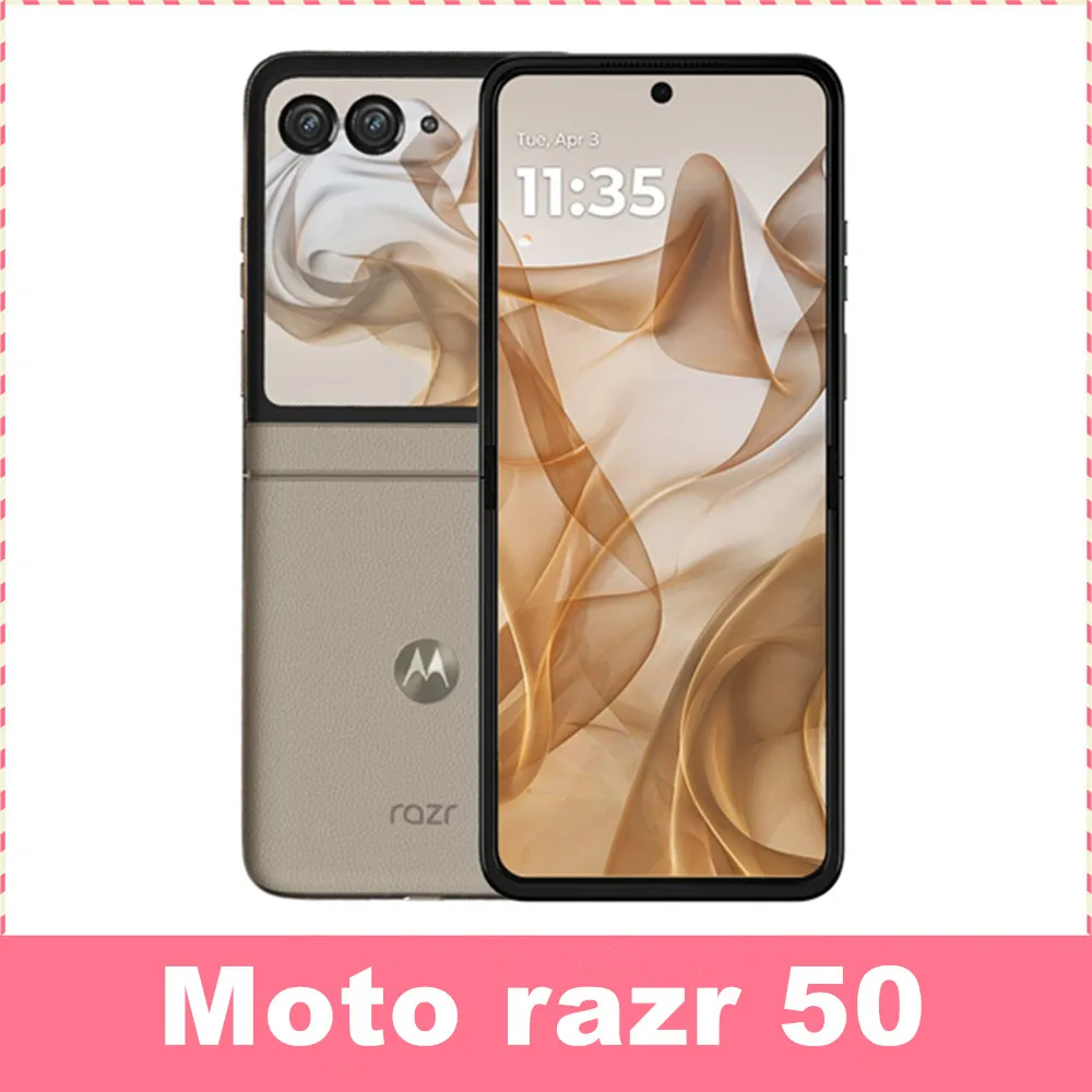 Motorola Moto Razr 50 Folded Screen Phone Main 6.9 inch FHD+ pOLED Secondary screen 3.6 inch Dimensity 7300X 50MP IPX8