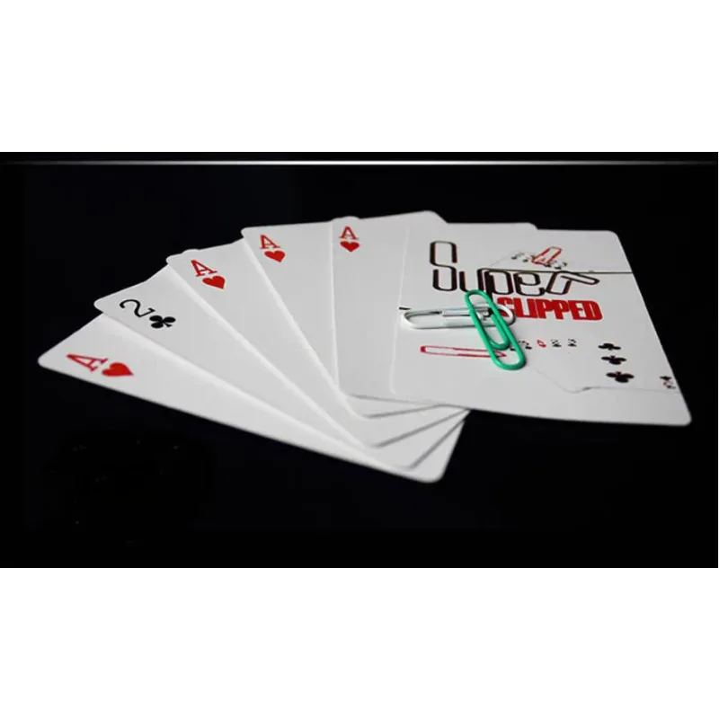 Super Clipped Magic Tricks Card Routine Magie Close Up Gimmick Props Comedy Games  As Seen on Tv Learning Toys