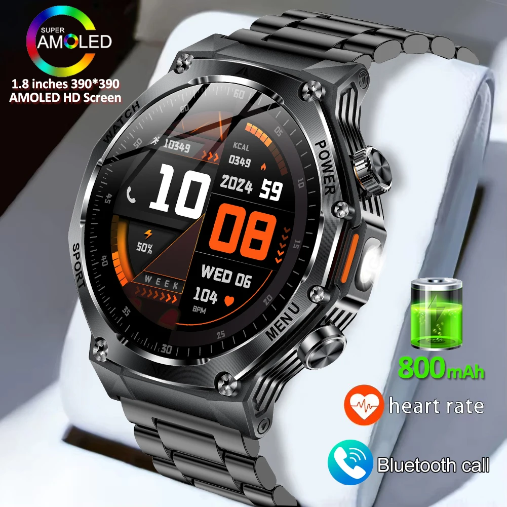 

LIGE 2025 Smart Watch Man 800mAh Outdoor Sports Fitness Watches Men Health Monitoring Bluetooth Call Smartwatch for Android iOS