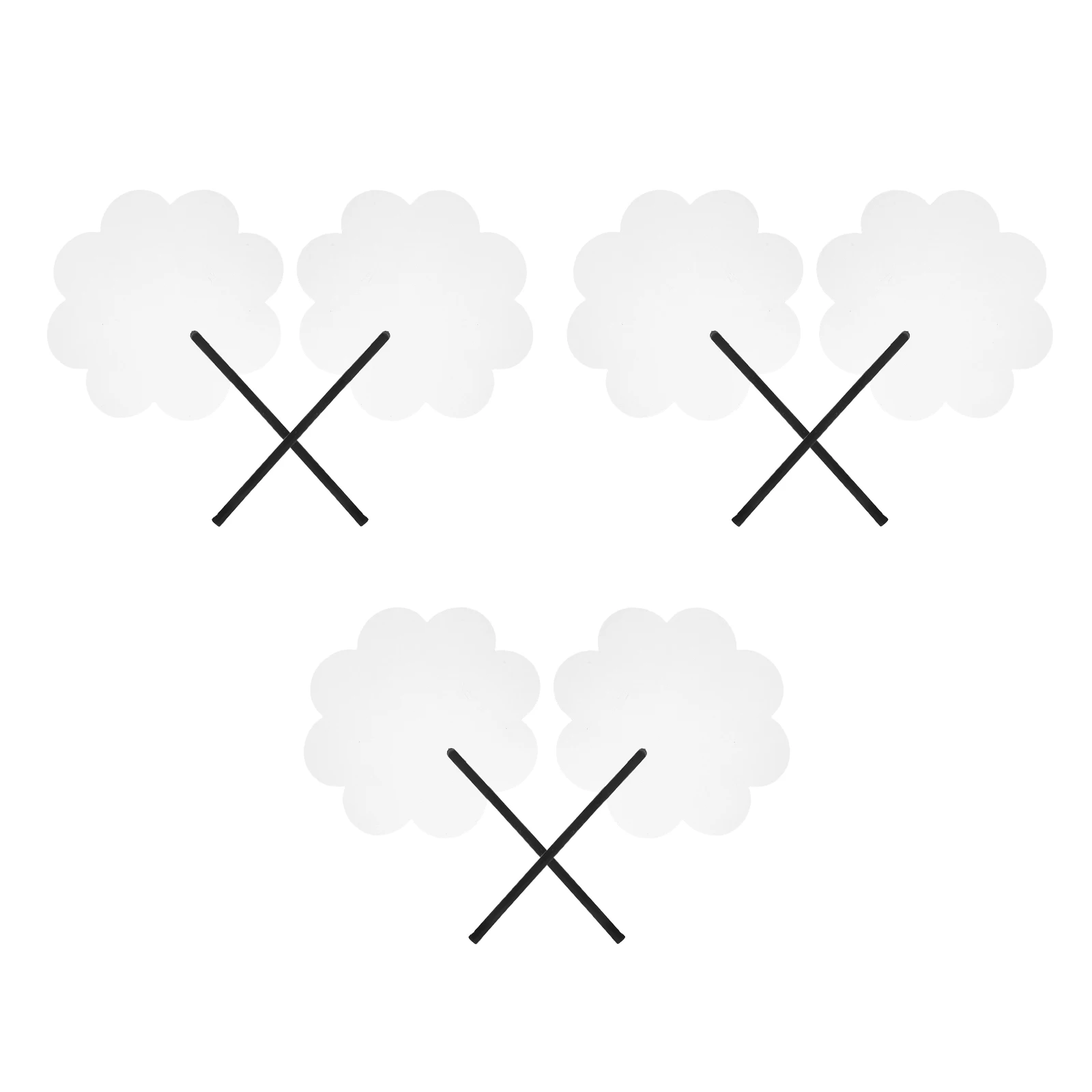 

6pcs Transparent Blank Fans Handheld DIY Crafts PVC Circular Chinese Style Decorative Handmaking Kit Child Painting Toy