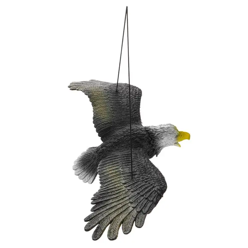 Artificial Eagle Patriotic Figurines Stuffed Animal Garden Hanging Small Outdoor Statue Bird Scarer Pvc Flying